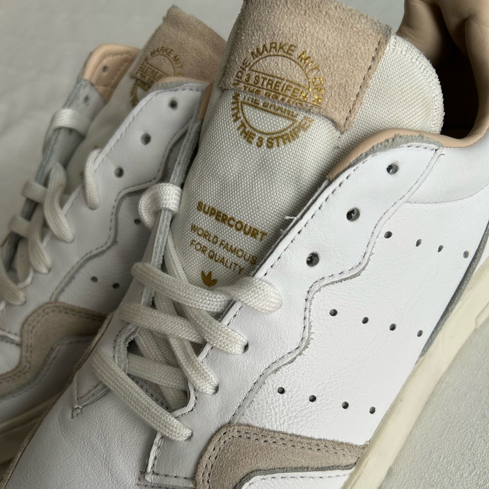 Adidas Original Supercourt White Leather Sneakers